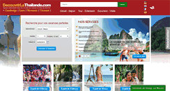 Desktop Screenshot of decouvrirlathailande.com